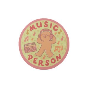 Music Person Vinyl Sticker
